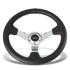 NRG 35cm Deep Dish Steering Wheel with Horn Button for Universal Fit (N/A)