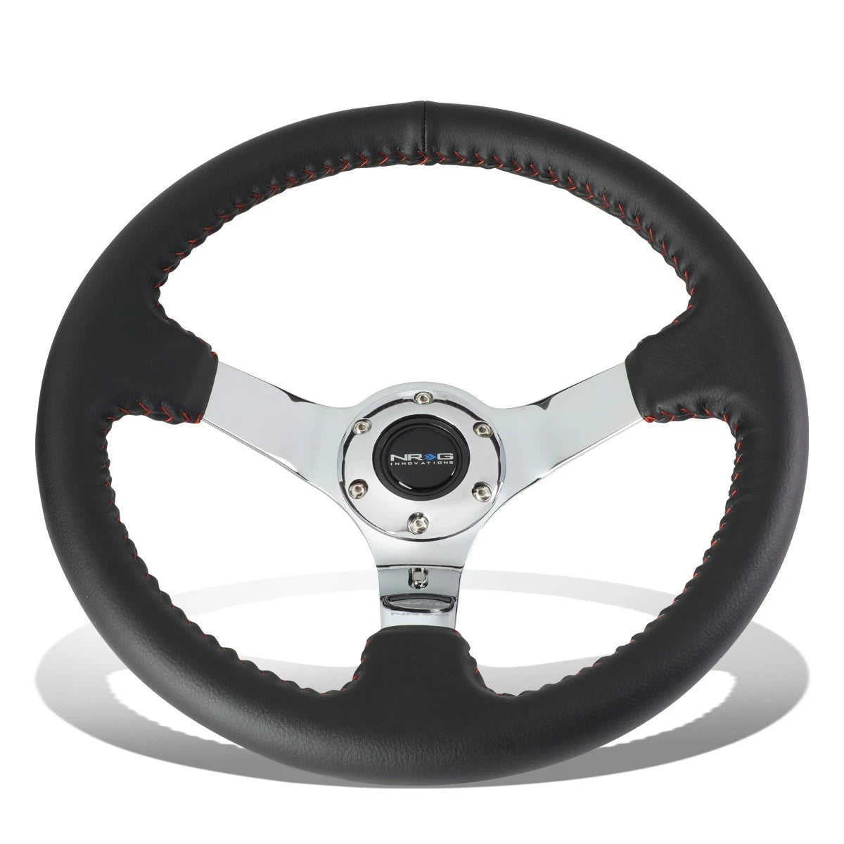 NRG 35cm Deep Dish Steering Wheel with Horn Button for Universal Fit (N/A)