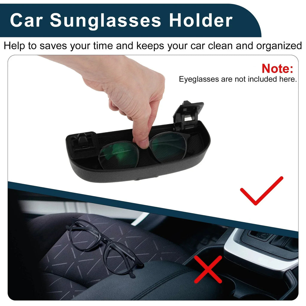 Sunglasses Case for Mercedes-Benz E Class Eyeglasses Holder Storage Black