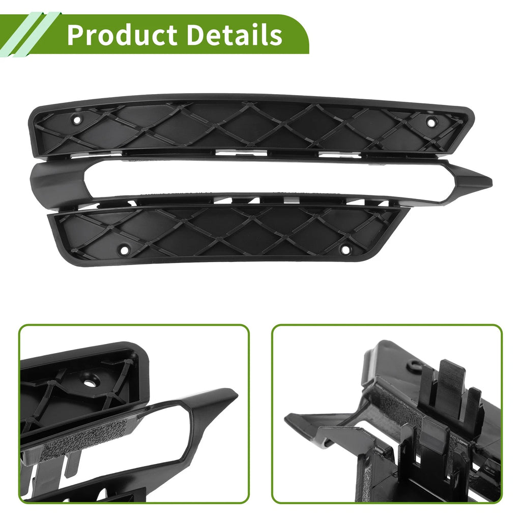 1 Pc Fog Light Grill for Mercedes-Benz C350 (2008–2015) No. 2048851453 Black