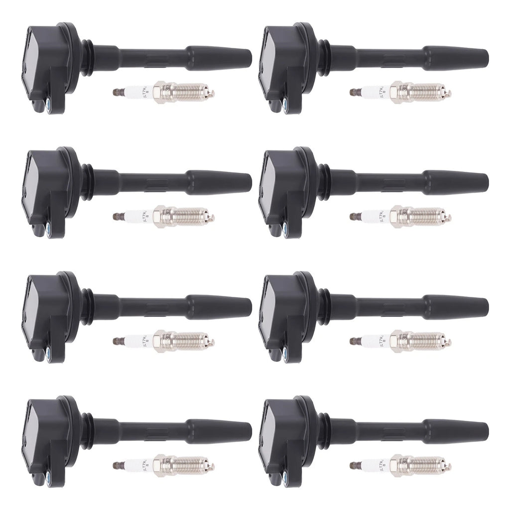 8x Ignition Coil + Spark Plug Pack for Ford F-150 5.0L V8 (2018–2021) JR3E12029AA