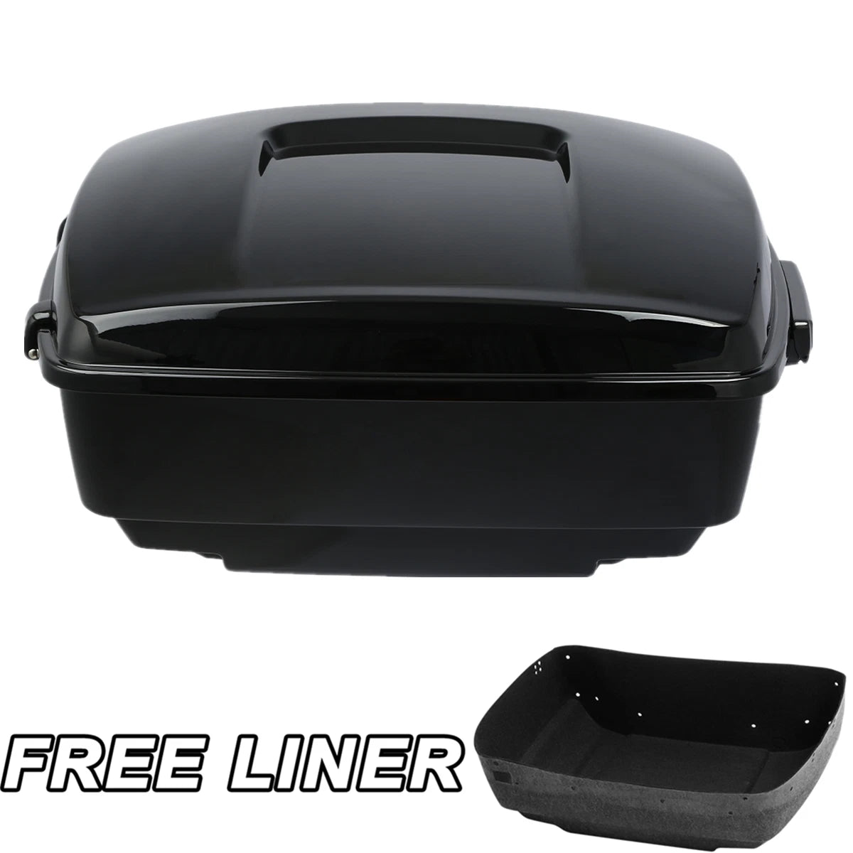 Set of 2 Black Trunk Latches for Harley Touring Electra Street Road Glide (2014–2025)