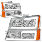 LED DRL Headlight Bumper Signal Lamps for Chevy Silverado Avalanche (2003–2007)