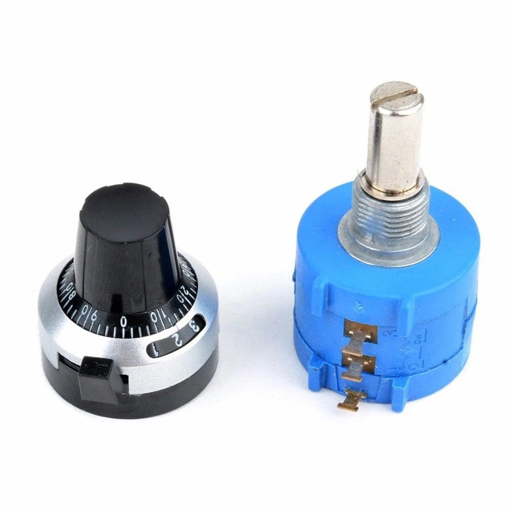 10K Ohm Wirewound Multi-Turn Potentiometer for