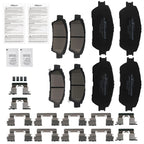 Front & Rear Ceramic Brake Pads Kit for Toyota Sienna (2004–2010) D906