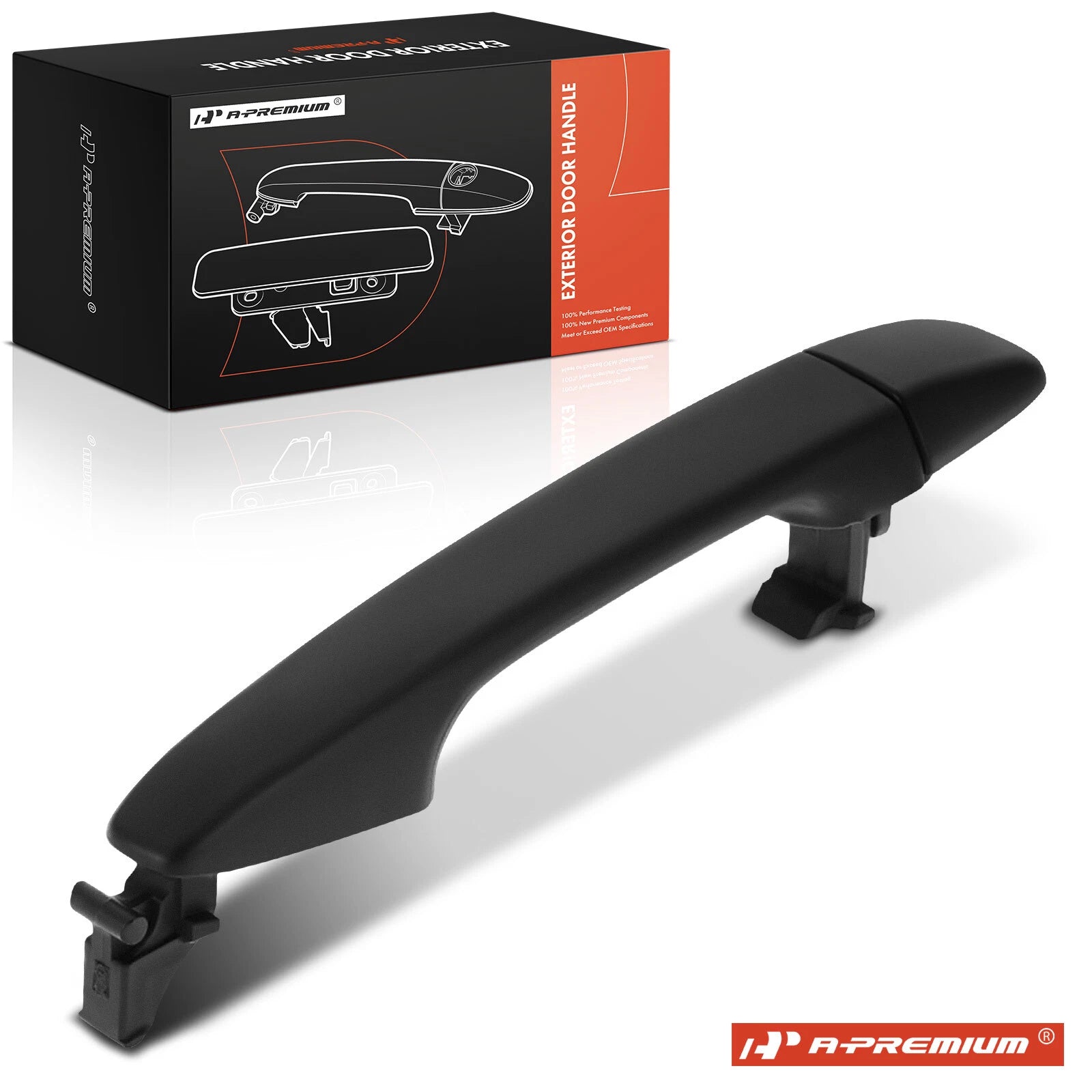 Front Passenger Textured Black Exterior Door Handle for Subaru Legacy (2010–2014)