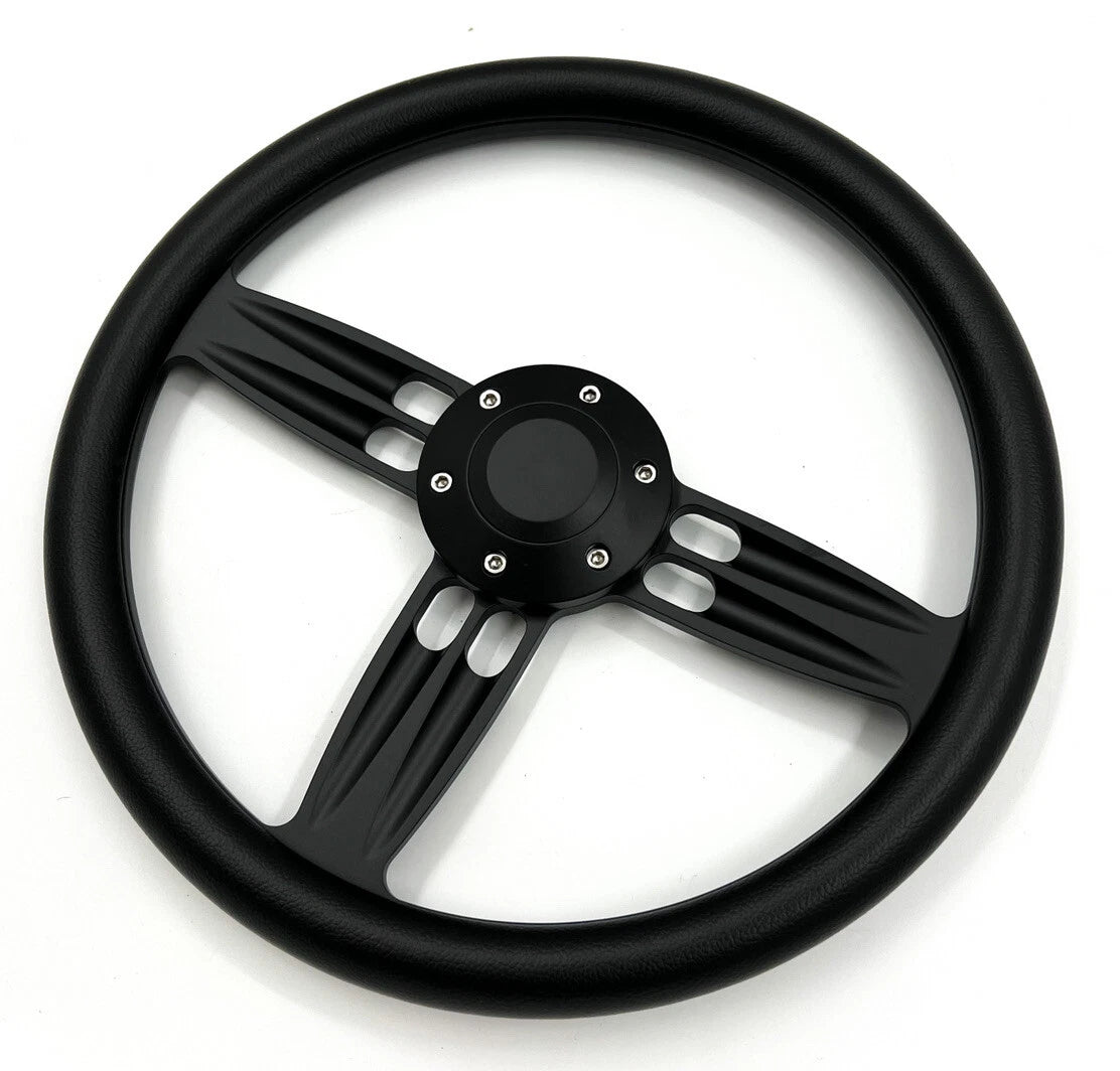 Double Barrel Steering Wheel Adapter for 14 Inch Black Steering Wheel (A01)