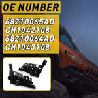 2X Front Bumper Bracket Holder Retainer for Jeep Cherokee (2014–2018)