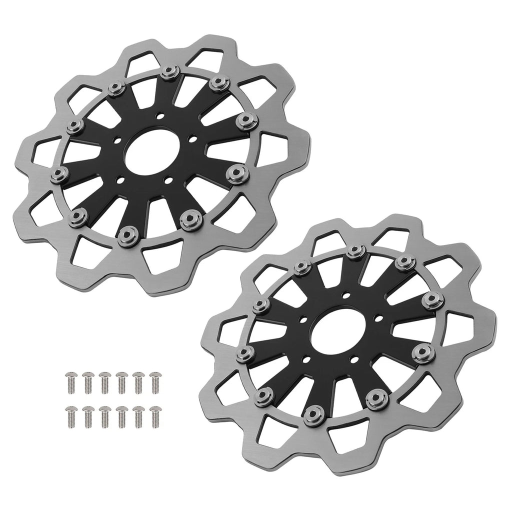 2X 11.8" Front Brake Disc Rotor for Harley Softail Breakout Dyna (2015–2024)
