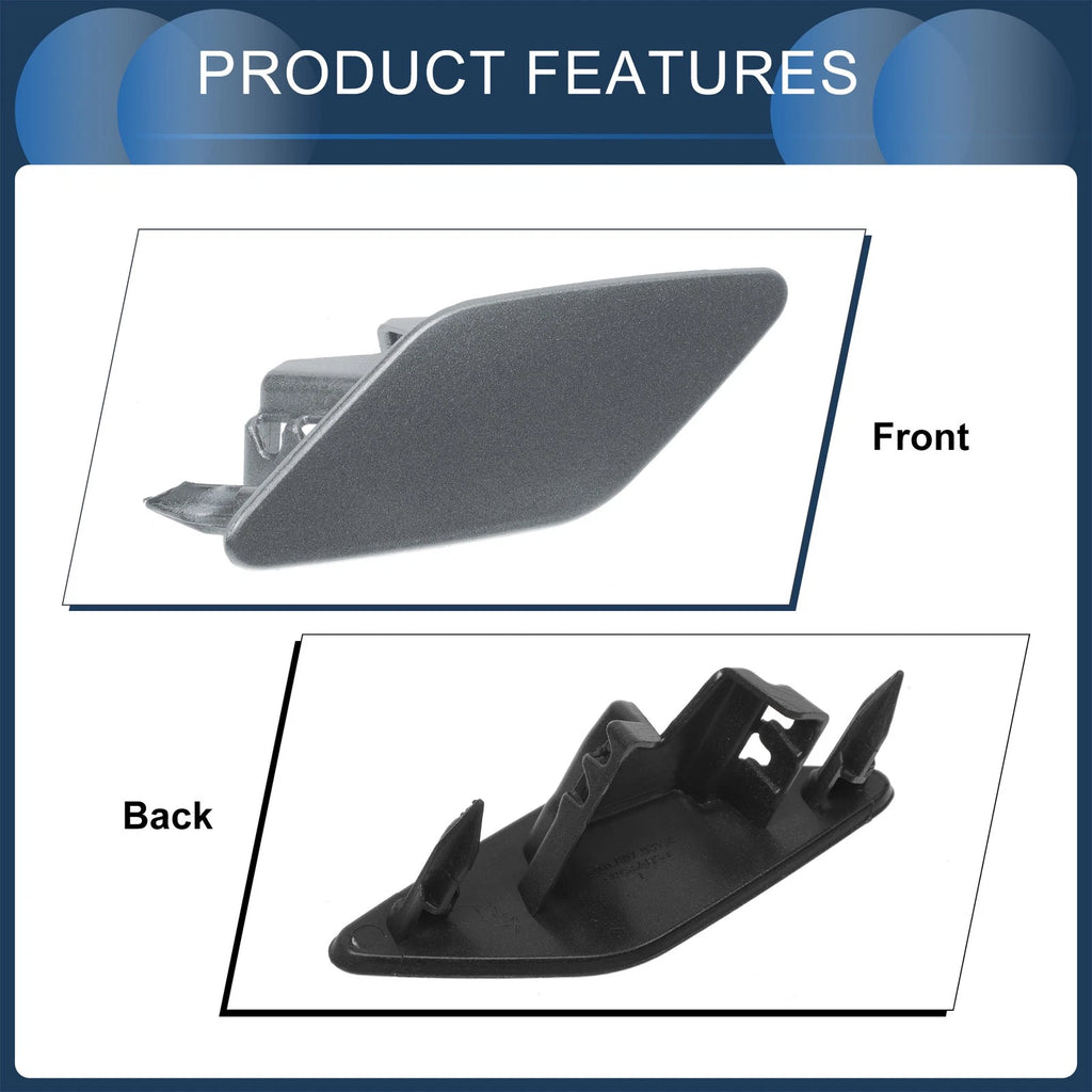 Front Left Washer Nozzle Cover Cap for Volkswagen Passat B8 (2015–2022) Grey