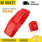 Rear Fender for Honda XR80R XR100R (1985–2000) Red Plastic Mud Guard