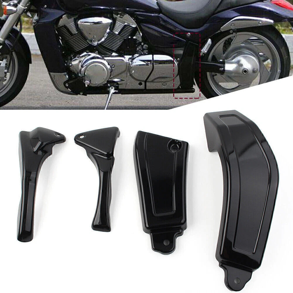 4X Gloss Black Frame Cover for Suzuki Boulevard M109 M109R (2006–2023)