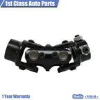 3/4" DD x 3/4" Round Black Coated Double Steering U Joint Coupler
