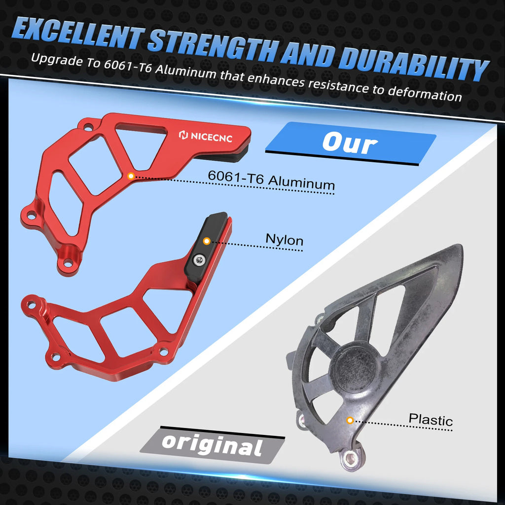 Engine Chain Sprocket Cover Guard for Honda TRX450ER TRX450R (2004–2009) #23810-HP1-600 Red