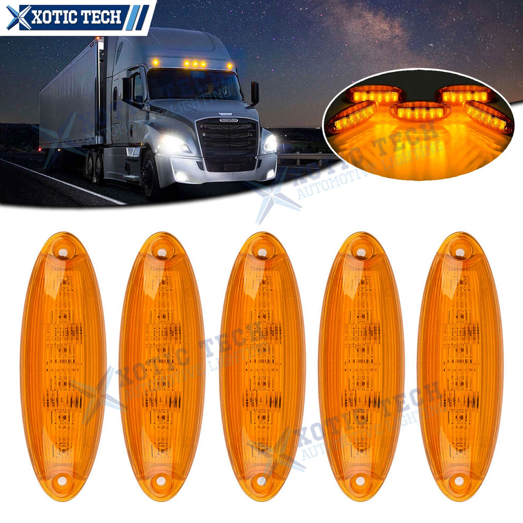 OE-Spec LED Front Raised Roof Clearance Marker Lights for Freightliner Cascadia (2018–2023)
