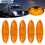 OE-Spec LED Front Raised Roof Clearance Marker Lights for Freightliner Cascadia (2018–2023)