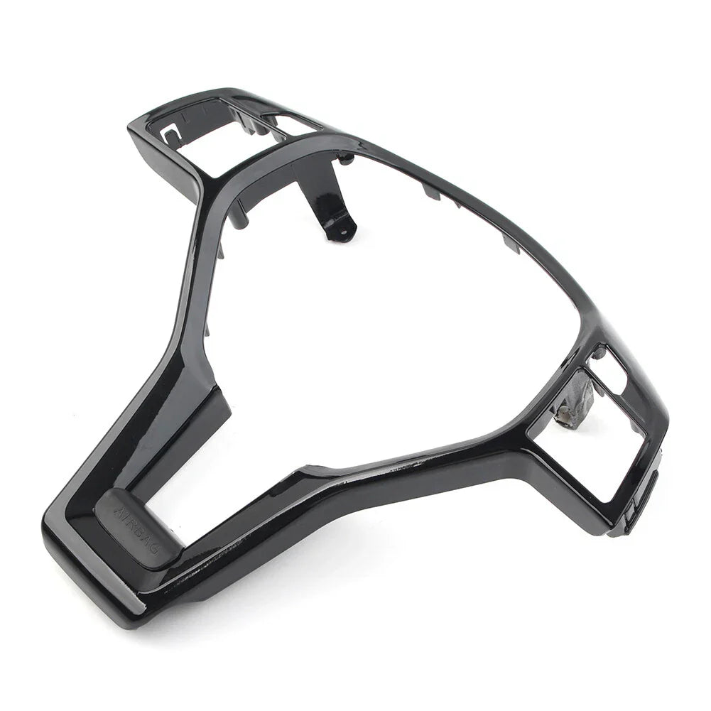Black Steering Wheel Trim Cover for Mercedes Benz CLA/SLK/E/C/GLA-Class (2013-2023)