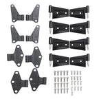 Door Hinge Replacement Set for Jeep Wrangler JK (2007–2018) Black Powder Coat