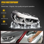 Set of 2 Full LED Headlights for BMW X4 X3 (2019–2021)