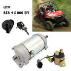 Starter for Polaris RZR 800 S EFI (2009–2014) with Relay & Ignition Key Switch