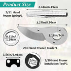 Replacement Blade Spring and Key Kit for Manual Trimmer Models