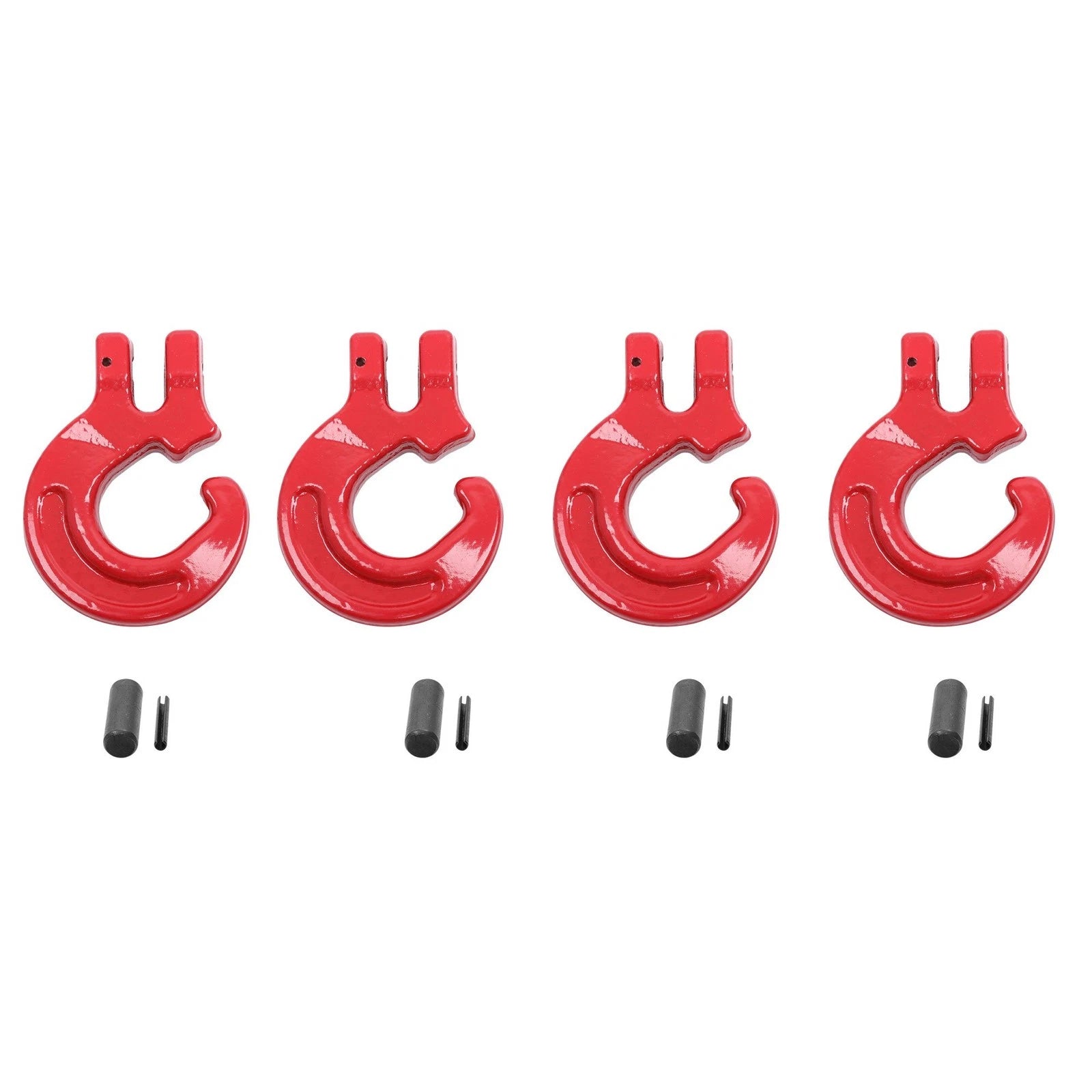 Pack of 4 G80 Logging Chain Choker Hooks for Heavy-Duty Use (4400 Lbs WLL)
