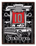 Garage Tin Metal Sign for Chevrolet C10 Pickup Truck (Made in USA)
