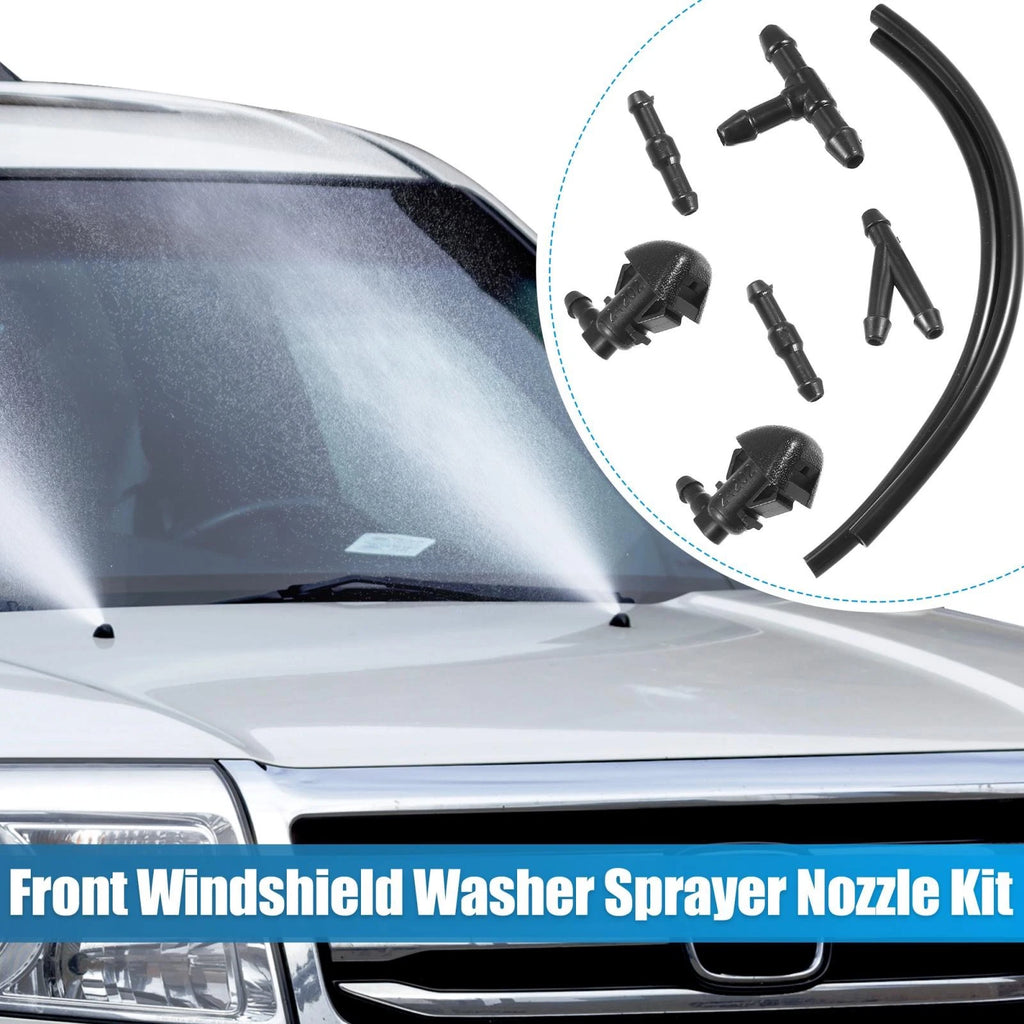 Set of 2 Windshield Washer Nozzles for Honda Pilot (2009–2015) 76810-SZA-A01ZA Black