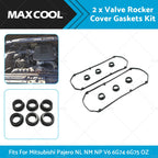 2 Valve Rocker Cover Gaskets Kit for Mitsubishi Pajero Eclipse Galant