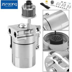 Aluminum Oil Catch Can Kit with Breather Filter for Universal Applications