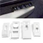 Set of 4 Window Switch Lock Cover Trim for Volvo XC40 (2018–2020) Matte Silver