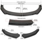 Carbon Fiber Front Bumper Lip Splitter & Side Skirts Kit for Audi A5 S5 A6 A7 A8 (2010–2023)
