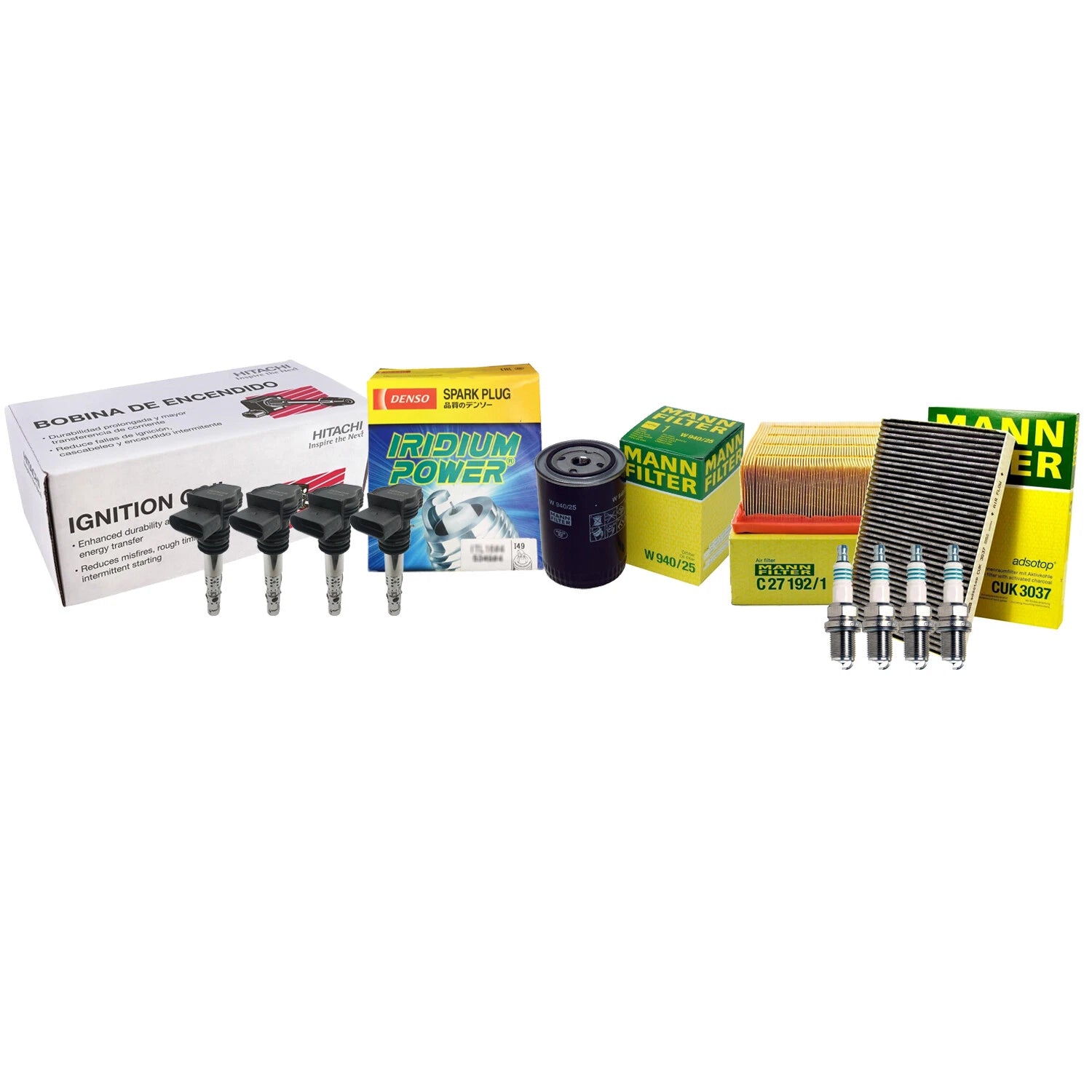 Set of 4 Iridium Power Spark Plugs for Audi A4