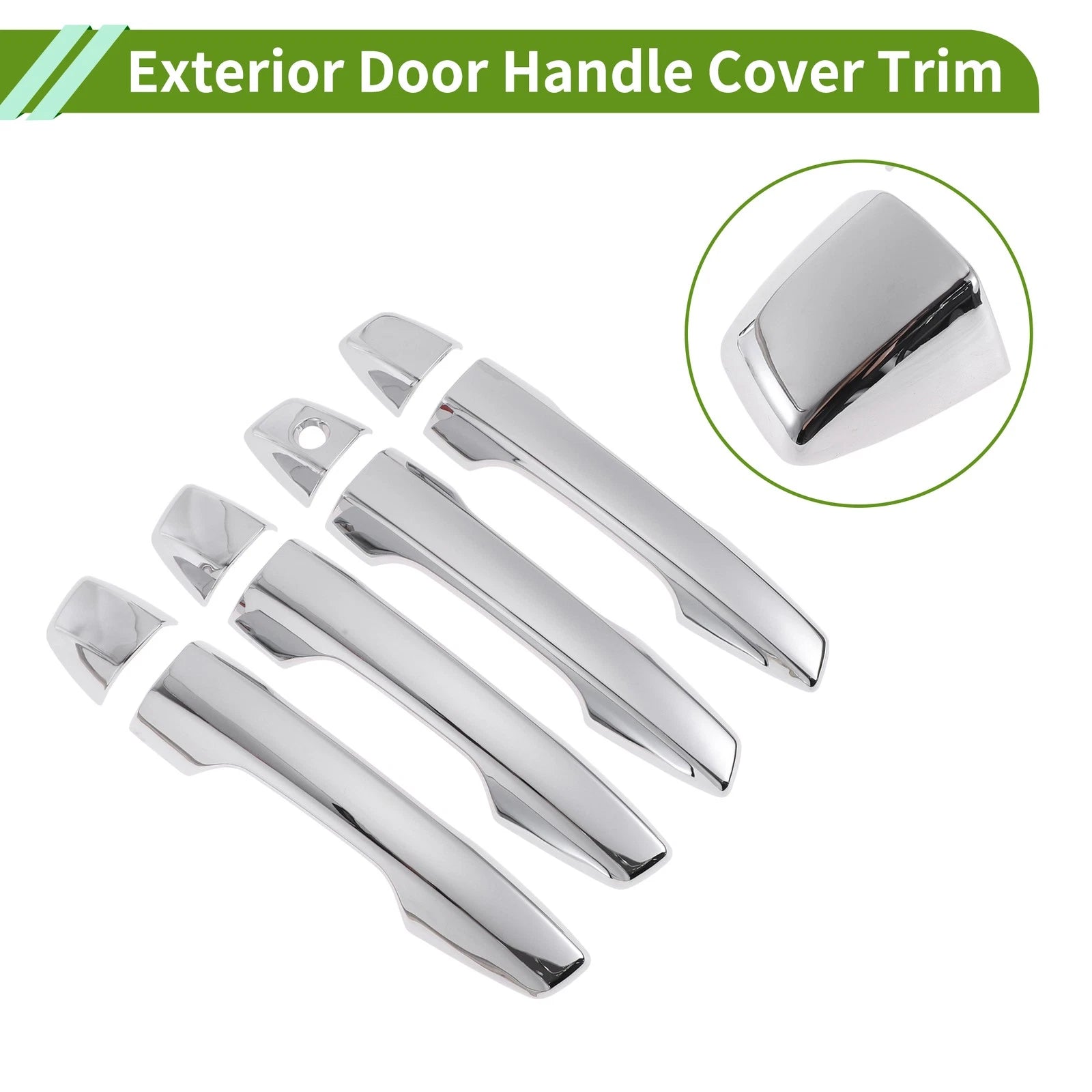 Exterior Door Handle Cover Trim for Mitsubishi Outlander (2022–2025) Silver Tone