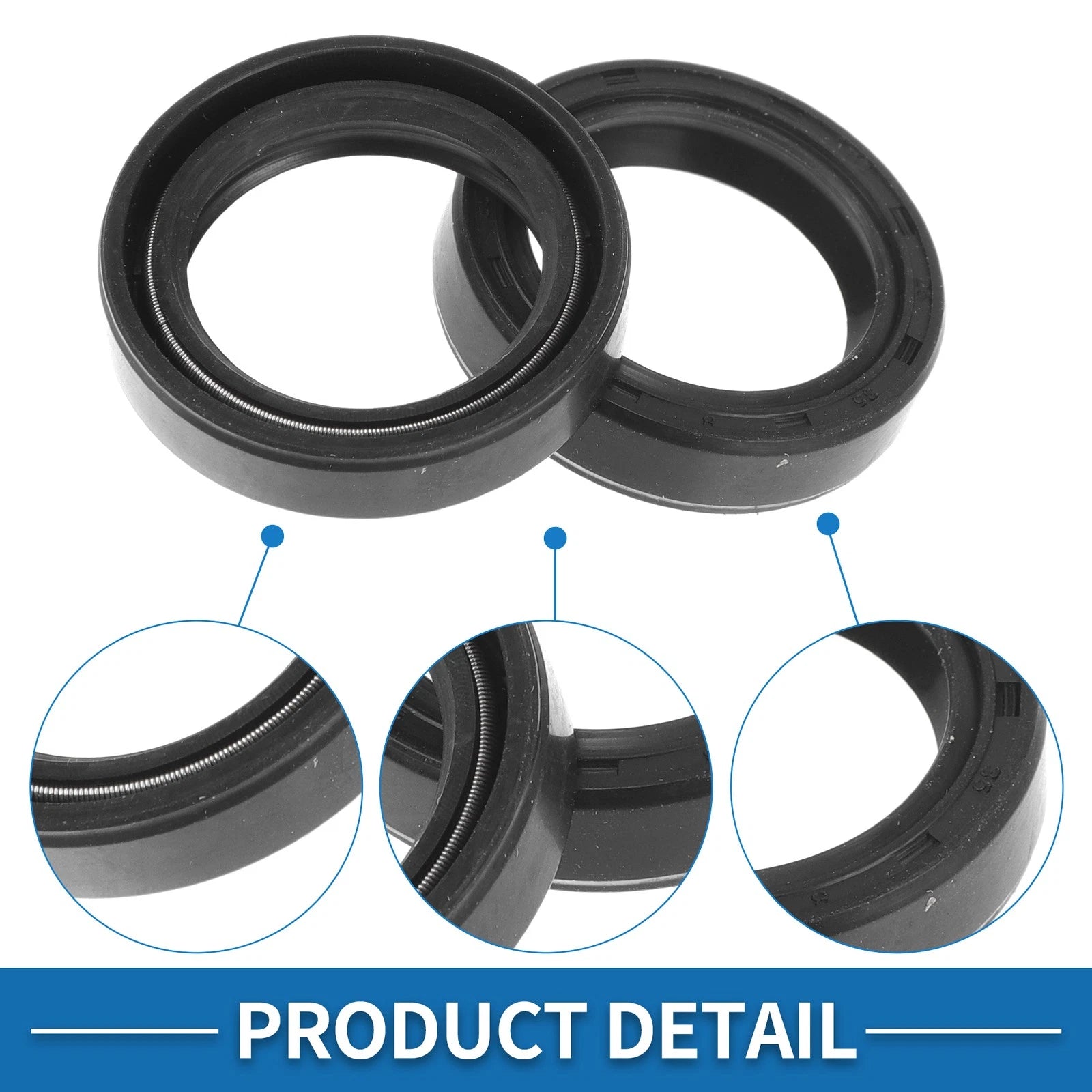 Set of 5 Oil Seal Rotary Shaft Seal for Various Models (25x35x8mm)