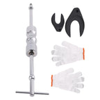 Inner CV Axle Puller Tool Set for Universal Use (5/8"-18, 63mm, 48mm)