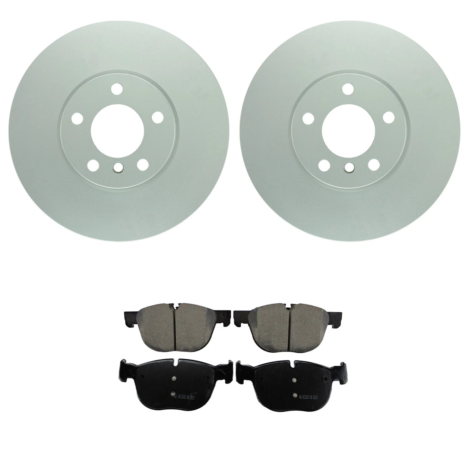 Set of 2 Bosch QuietCast Front Rotors & Akebono EURO Ceramic Pads for E70 X5 E71 X6