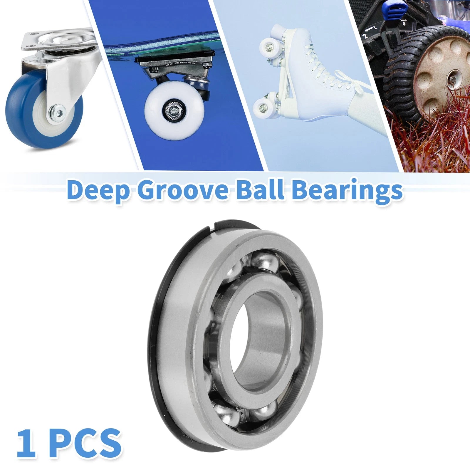 6307NR Deep Groove Ball Bearing for Scooter Skateboard Wheel (P0 35x80x21mm)
