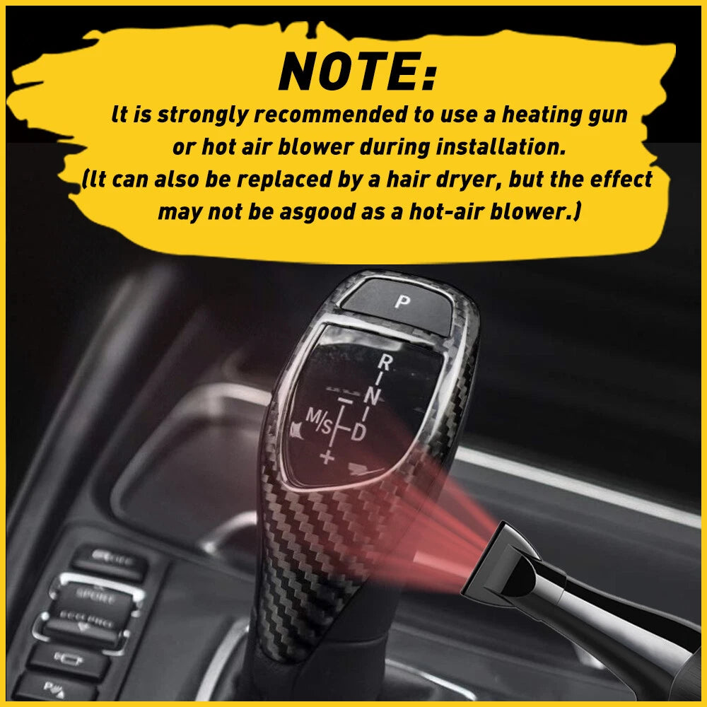 Carbon Fiber Shift Knob for BMW F30 F20 F10 F15 F25 X5 X3 (2012–2019)