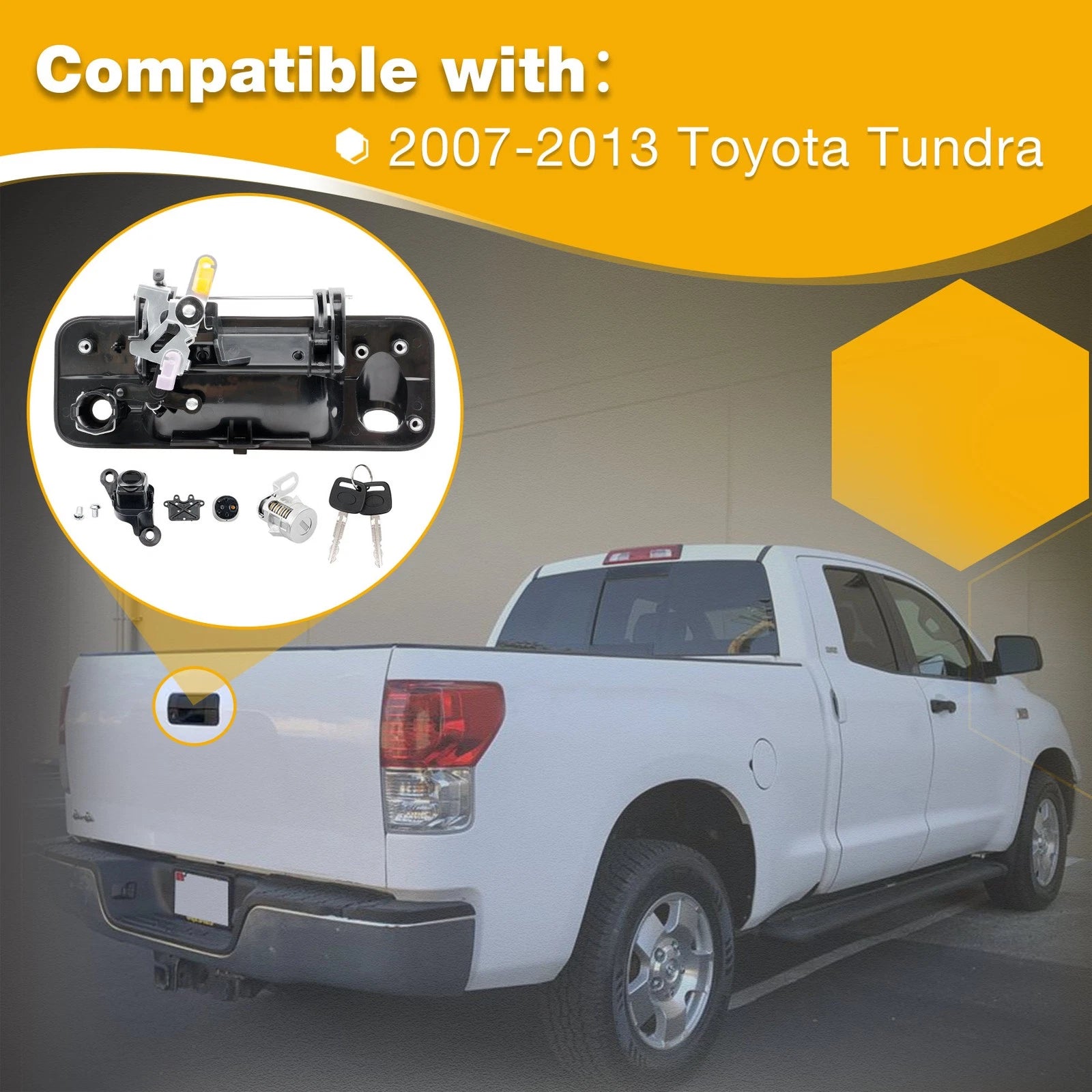 Tailgate Handle Latch with Camera Hole for Toyota Tundra (2007-2013)