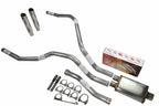 Dual Exhaust 2.5 Inch Cherry Bomb Salute Tip for Nissan Titan (2004–2006)