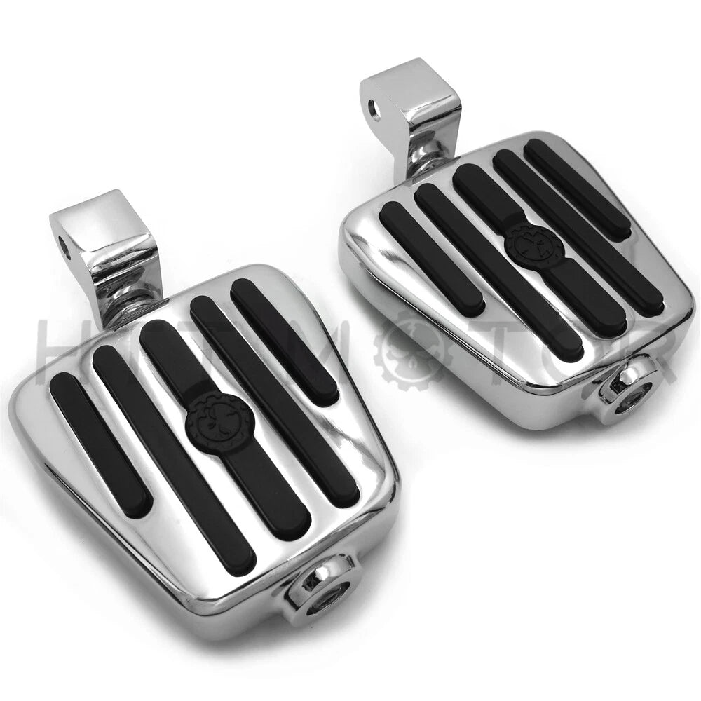 Chrome Rubber Footpegs for Honda Goldwing GL1500 (1996–2000)