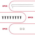 Set of 3 Flex Step Tailgate Trim Cap Molding for Ford Super Duty F250 F350 (2008–2016)