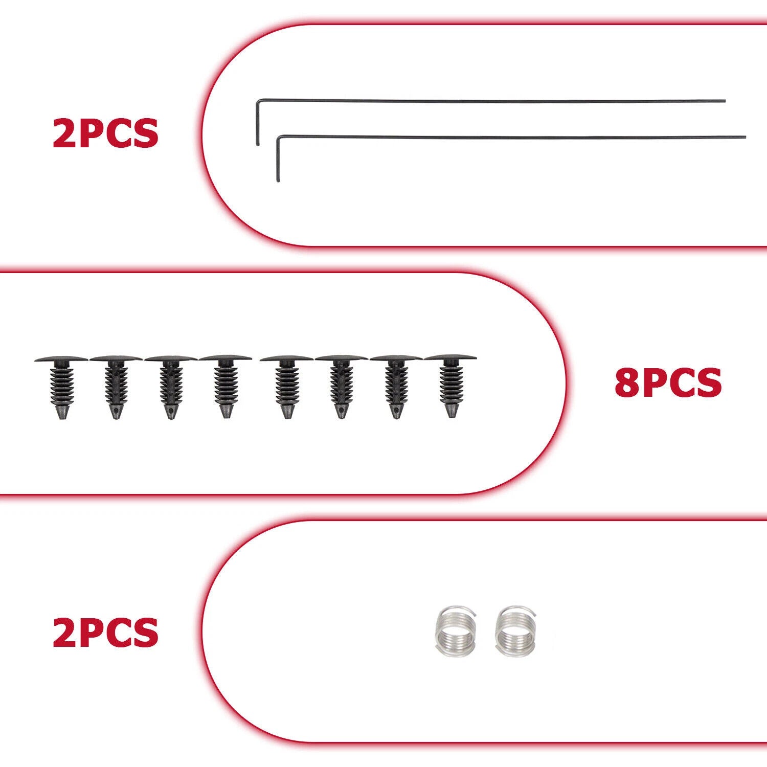 Set of 3 Flex Step Tailgate Trim Cap Molding for Ford Super Duty F250 F350 (2008–2016)