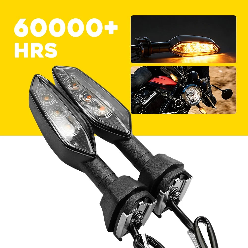 2X LED Turn Signal Light for Kawasaki KLR650 Ninja Z1000R (2010–2023)