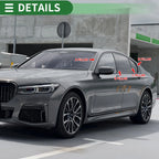 8 x Door Pillar Window Trim for BMW X4 (2014-2018) Carbon Fiber Pattern Black