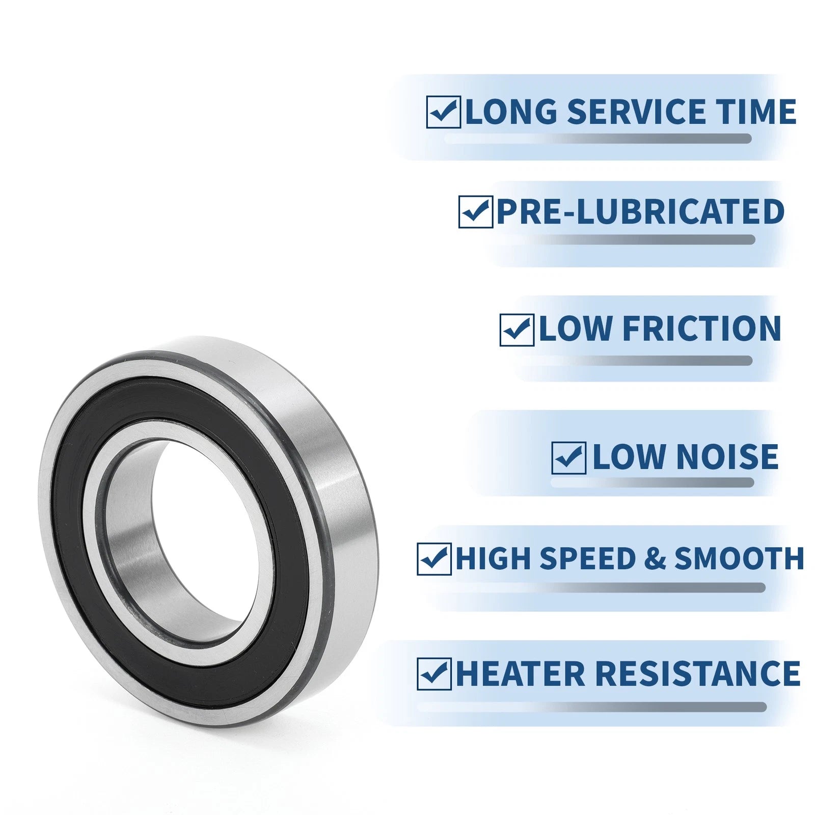 6209VV Deep Groove Ball Bearing for Scooter Skateboard Wheel (1 Pc)