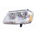 Driver Side Head Light Assembly w/Chrome Bezel for 2008-2014 Dodge Avenger
