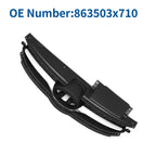 Front Upper Bumper Grille for Hyundai Elantra (2014) Black Chrome