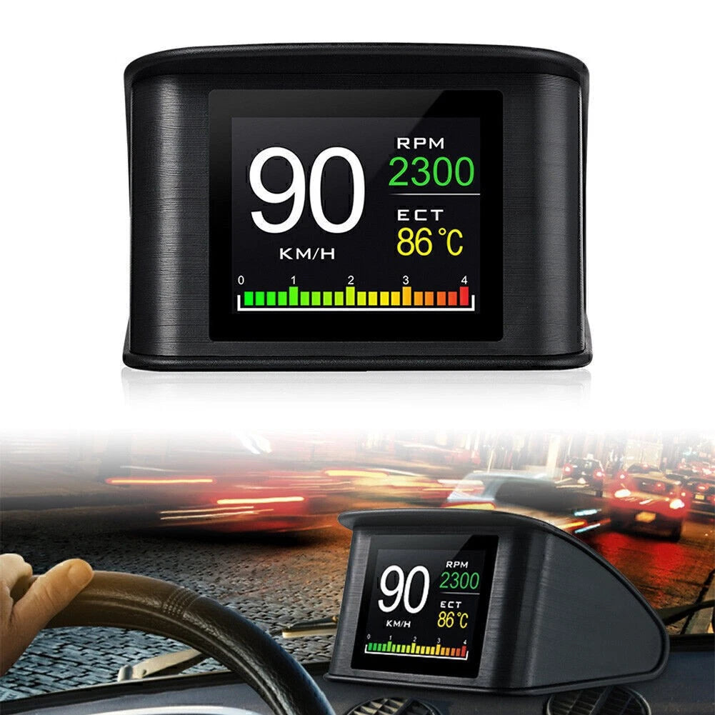 HUD P10 OBD2 Head Up Display Speedometer for Universal Vehicles